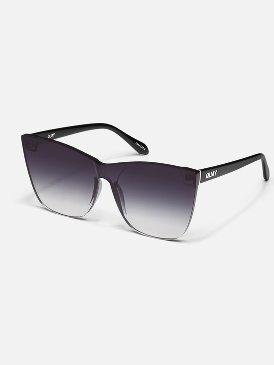 QUAY Come Thru Black Frame / Black Fade Lens - Cat Eye Sunglasses - NWT! main image 8